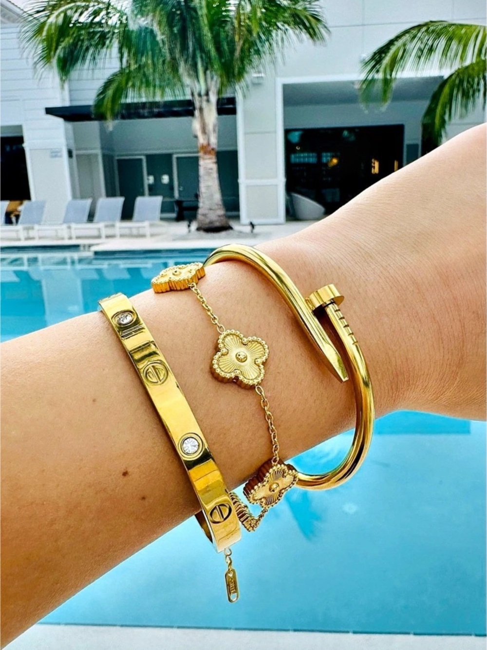 Gold Bracelet Stack